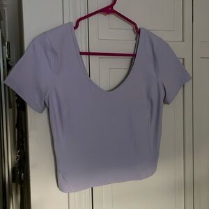 Lululemon lilac align cropped top